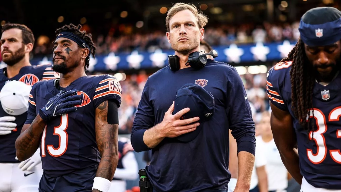 Cover Image for 🔥 NO ONE SAW THIS COMING — BEN JOHNSON’S EMOTIONAL LOCKER-ROOM MESSAGE AFTER BEARS’ 34–10 WIN LEAVES TEAM SILENT