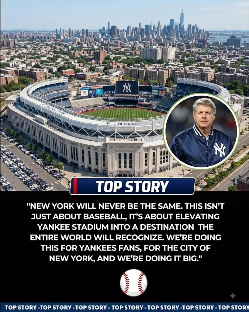 Cover Image for 🔥 TRENDING: Yankees President Hal Steinbrenner Unveils Vision for a $1.8 Billion Yankee Stadium Overhaul