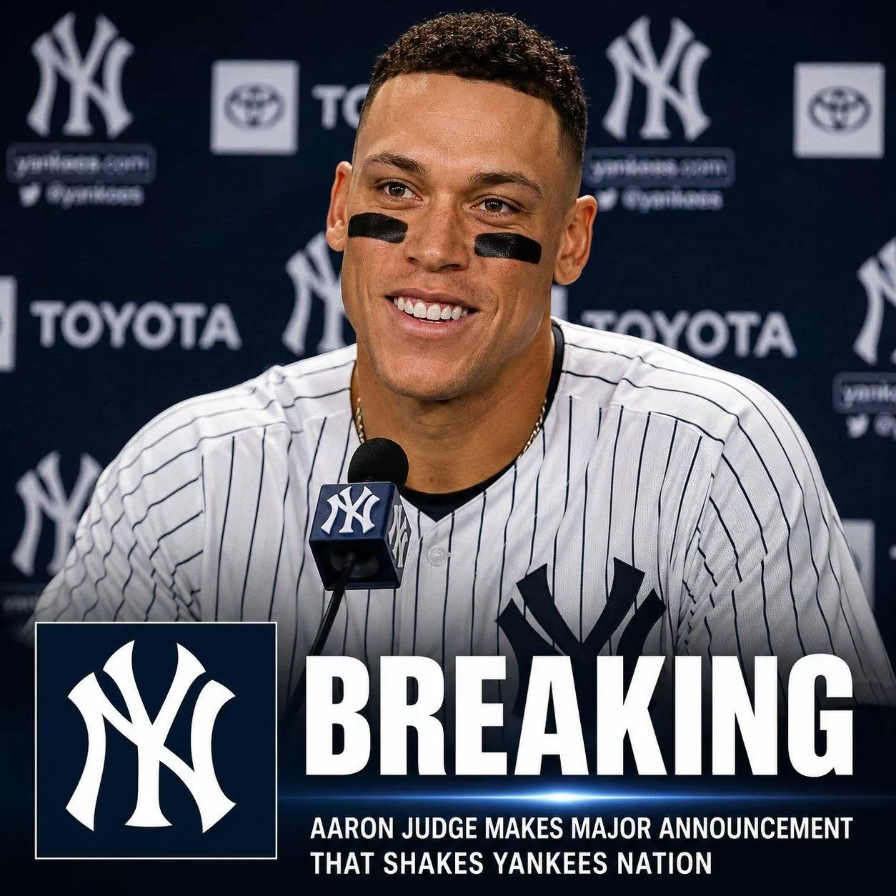 Cover Image for BREAKING: Nobody Saw This Coming — Aaron Judge’s Emotional Announcement Leaves the Baseball World in Silence