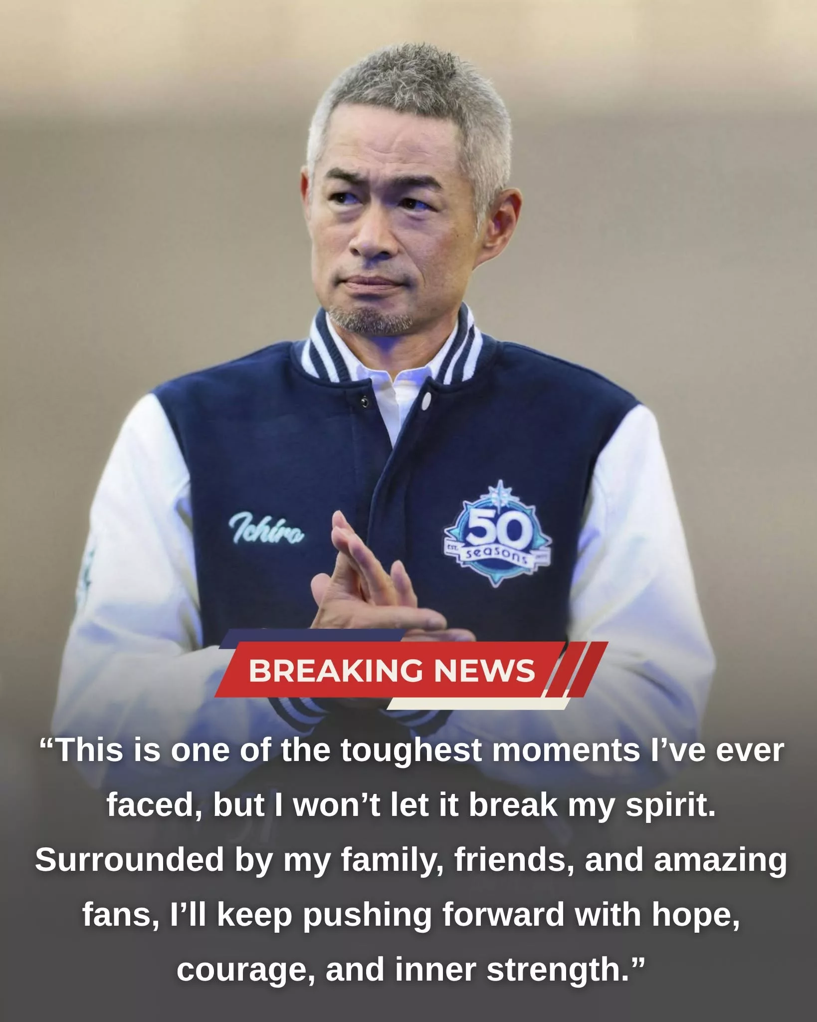Cover Image for 🚨 A challenging time has arrived for Seattle Mariners legend Ichiro Suzuki — and he needs Mariners fans to stand beside him with love, respect, and support during this difficult moment.