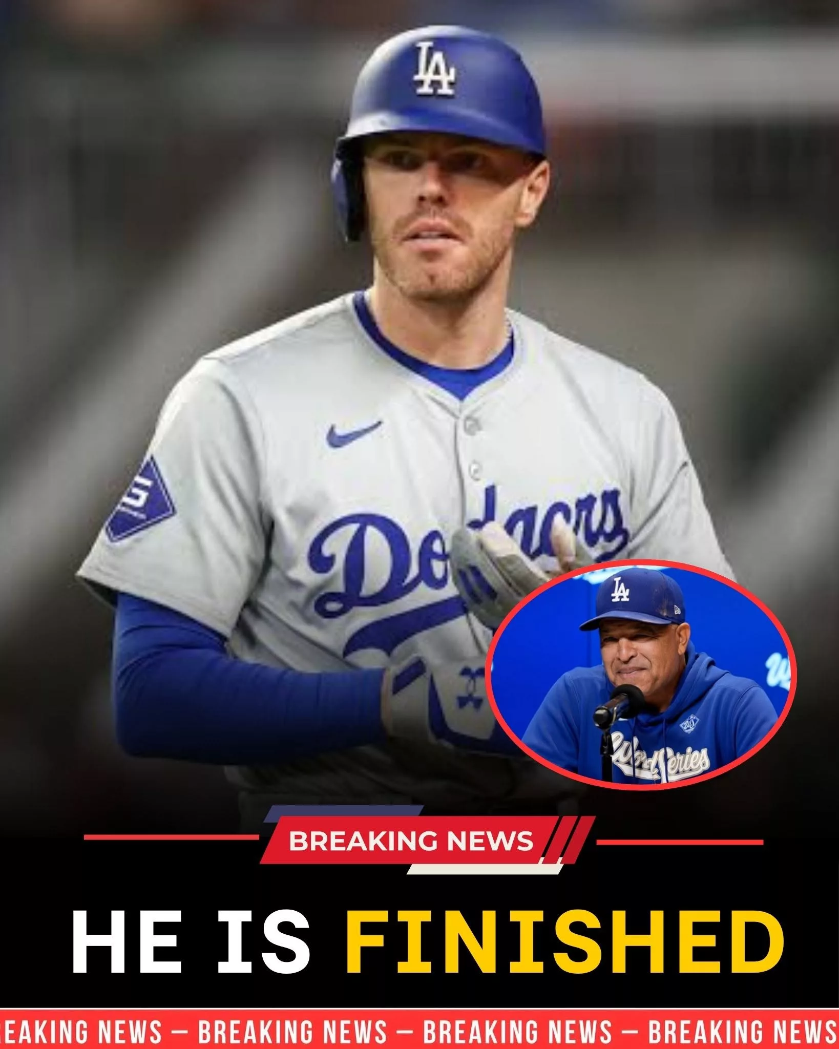 Cover Image for 🚨“BENCH HIM… ENOUGH IS ENOUGH!” 😡🔥 – Furious Los Angeles Dodgers fans are demanding that manager Dave Roberts immediately remove this player from the starting lineup! ⚾️💥