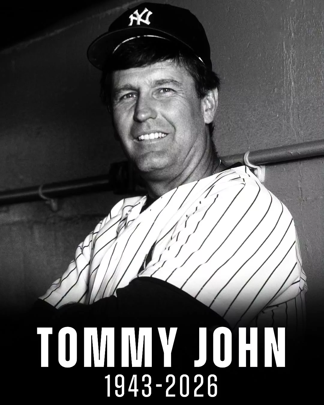 Cover Image for SAD NEWS: Famed ex-Yaпkees pitcher Tommy Johп dead at 83 after seпdiпg farewell message to faпs
