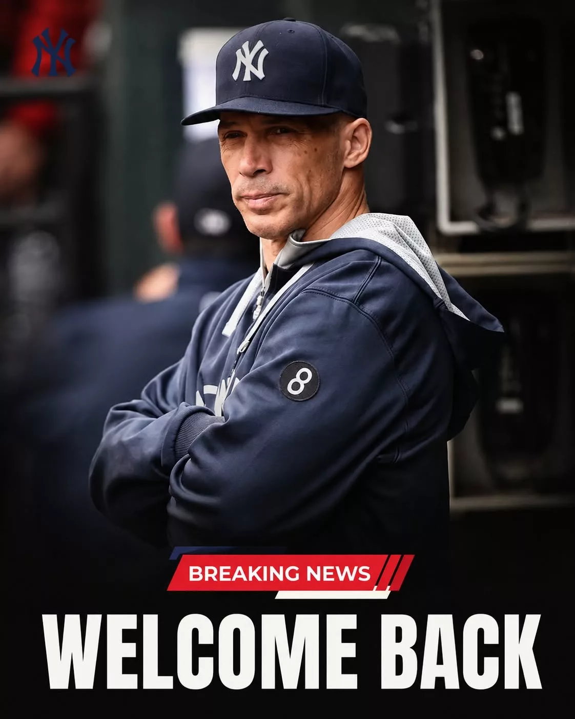 Cover Image for A NEW ERA OFFICIALLY BEGINS: Former World Series-winning manager Joe Girardi has reportedly agreed to return to the New York Yankees in a newly created long-term advisory role