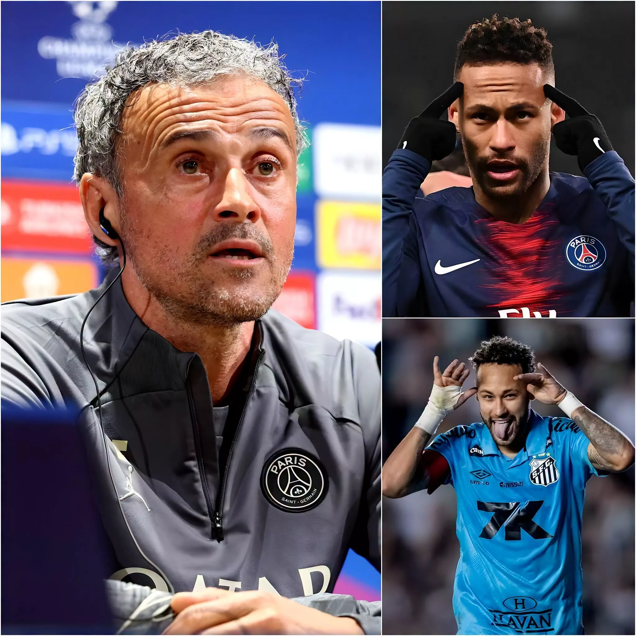 Cover Image for 🚨💥 « SI CELA NE DÉPENDAIT QUE DE MON CŒUR, IL SERAIT DÉJÀ DE RETOUR… MAIS LA RÉALITÉ EST TOUTE AUTRE. » — Luis Enrique a finalement brisé le silence concernant les rumeurs d’un possible retour de Neymar au Paris Saint-Germain