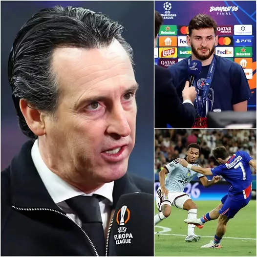 Cover Image for 🔥« IL TRICHE ! » Quelques secondes seulement après la défaite 2-1 face au PSG au Red Bull Arena, l’entraîneur d’Aston Villa, Unai Emery, le visage rouge de colère