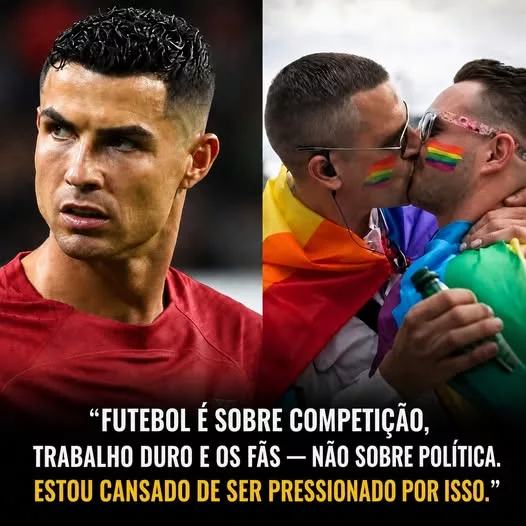 Cover Image for 🚨 BOMBA NO FUTEBOL! Cristiano Ronaldo está no centro de uma enorme polémica após uma suposta declaração sobre o uso da braçadeira LGBT nos próximos jogos. A história rapidamente incendiou as redes sociais e dividiu opiniões entre adeptos, ativistas e críticos. Se a posição atribuída ao craque português for confirmada, poderá gerar um dos debates mais intensos da sua carreira fora das quatro linhas. Afinal, o que terá levado Ronaldo a tomar esta posição? E quais poderão ser as consequências para a sua imagem e para a relação com os adeptos? 👀🇵🇹 O tema já está a provocar fortes reações, mas há detalhes importantes por trás desta história que muitos ainda não conhecem. Será que Ronaldo vai realmente manter esta decisão? 👇🔥
