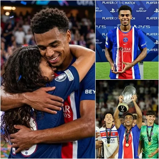 Cover Image for 😍💙  Désiré Doué brise enfin le silence sur sa vie amoureuse :  Il a trouvé l’amour et rayonne aujourd’hui aux côtés de sa partenaire de vie. Les supporters du PSG sont extrêmement enthousiastes après avoir découvert la véritable identité de sa petite amie. Ne passez pas trop vite votre chemin, car vous la reconnaîtrez certainement.