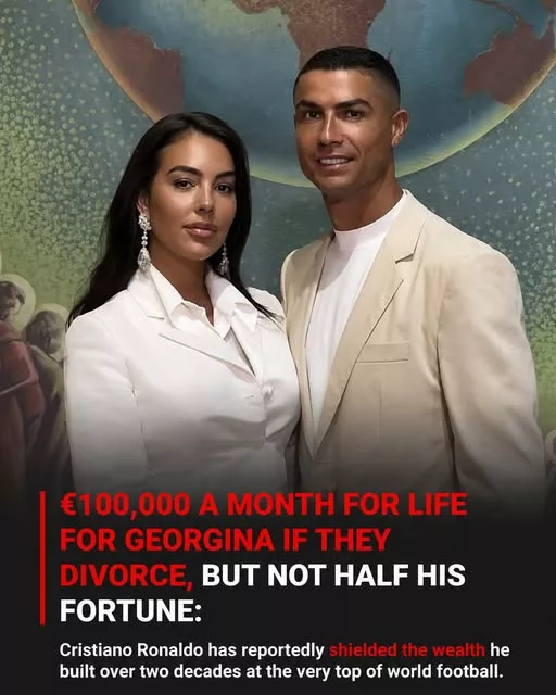 Cover Image for 🚨💰 100 MIL EUROS POR MÊS, PARA TODA A VIDA? O ACORDO ATRIBUÍDO A CRISTIANO RONALDO E GEORGINA ESTÁ A SURPREENDER TODOS  Uma alegação sobre a relação de Cristiano Ronaldo e Georgina Rodríguez está a gerar enorme curiosidade: o craque português teria concordado em garantir a Georgina 100 mil euros por mês para toda a vida, caso a relação terminasse.  O valor impressiona, mas há um detalhe ainda mais intrigante. Segundo a história que circula, Ronaldo não estaria disposto a dividir metade da sua fortuna.  A suposta cláusula teria sido pensada para proteger Georgina sem colocar todo o património do futebolista em risco.  Mas será que este acordo existe realmente? 👀  👉 Os detalhes por trás desta alegada cláusula estão a levantar ainda mais perguntas sobre a relação e o património de Ronaldo.