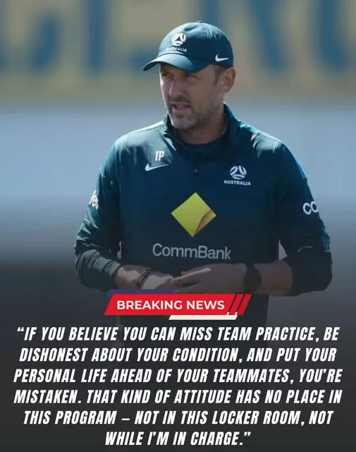 Cover Image for 🚨🔥 BREAKING: TONY POPOVIC MAKES A SHOCKING CALL — SEVERAL AUSTRALIA STARS REPORTEDLY SUSPENDED! 🇦🇺⚽ The Australia National Football Team has reportedly been rocked by an internal controversy after head coach Tony Popovic took action against several key players over an alleged team-rule violation. The situation reportedly began when the players missed training, citing health concerns, but were later allegedly spotted at a local hotspot. What happened next reportedly triggered an internal investigation. Popovic is said to have delivered a firm message: no player is bigger than the team. With an important match approaching, fans are now asking the biggest question: 👀 Who was involved, and what exactly happened behind closed doors? The answer could reveal a much bigger story than anyone expected.