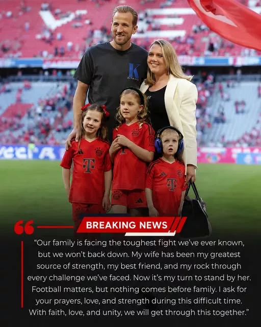 Cover Image for 💔 SAD NEWS: HARRY KANE’S FAMILY FACING A DEEPLY EMOTIONAL MOMENT A troubling story involving Harry Kane and his wife, Kate Goodland, is leaving supporters across England increasingly concerned. An emotional wave has spread through the football community as fans react to reports that the Kane family may be going through an extremely difficult personal situation. For years, Kane has carried enormous expectations on the football pitch. But this time, the challenge appears to be far more personal—and potentially much harder to face. Details remain unclear, and fans are anxiously waiting for reliable information rather than speculation. 🙏 What exactly happened behind the scenes, and why has this news touched so many people across English football? The unanswered questions are leaving supporters deeply concerned.