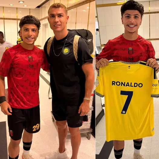 Cover Image for 🔥 Cristiano Ronaldo acaba de deixar os fãs impressionados após o jogo de ontem com um jogador do Al-Riyadh. Aos 41 anos, o craque português continua a parecer simplesmente inacreditável — como se o tempo tivesse decidido não passar por ele. 😱⚽ As imagens após a partida rapidamente chamaram a atenção, e muitos torcedores ficaram surpresos com a condição física de Ronaldo. 41 anos… mas aparência e energia de 20! 👀🔥 Como consegue manter este nível depois de tantos anos no futebol profissional? Qual é o segredo por trás da sua forma física e da sua incrível longevidade? Uma coisa é certa: Cristiano continua a desafiar todas as expectativas. E a imagem que surgiu depois do jogo está dando o que falar… 👇