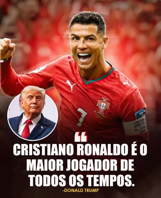 Cover Image for đšđ„ ĂLTIMA HORA: DONALD TRUMP MENCIONOU CRISTIANO RONALDO â E UMA FRASE ESTĂ A DAR QUE FALAR! đșđžđ”đč Uma declaração atribuĂda a Donald Trump durante uma conferĂȘncia de imprensa estĂĄ a gerar enorme curiosidade entre os fĂŁs de futebol, depois de o antigo e atual presidente dos EUA ter mencionado Cristiano Ronaldo de forma surpreendentemente elogiosa. Segundo o relato, Trump destacou a capacidade de Ronaldo para criar momentos extraordinĂĄrios e afirmou que jĂĄ teve oportunidade de o conhecer pessoalmente. Mas o detalhe que mais chamou a atenção nĂŁo foi apenas o elogio. đ O que terĂĄ levado Trump a mencionar CR7 naquele momento? E qual foi exatamente a frase que fez as redes sociais explodirem? A declaração rapidamente reacendeu o debate sobre a dimensĂŁo da influĂȘncia de Ronaldo muito para alĂ©m dos relvados.