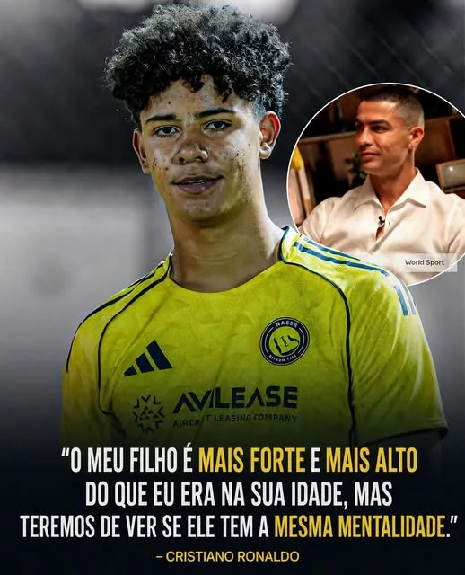 Cover Image for 🔥 Cristiano Ronaldo deixou uma mensagem que está a dar que falar sobre a nova geração…  Ao falar sobre um jovem talento, CR7 reconheceu o enorme potencial físico e técnico do jogador, mas fez questão de destacar algo que considera ainda mais importante: a mentalidade.  Para Ronaldo, ser mais alto, mais forte, rápido ou talentoso pode abrir portas — mas não garante um lugar entre os melhores. O verdadeiro desafio começa quando chegam a pressão, as críticas e os momentos difíceis.  💭 “O talento coloca-te no caminho, mas é a determinação que te leva até ao topo.”  E foi precisamente essa parte das palavras de Ronaldo que chamou a atenção dos fãs. Afinal, ele sabe melhor do que ninguém o preço de transformar talento em grandeza.  Mas quem é o jovem jogador que despertou a atenção de CR7? E será que ele tem a mentalidade necessária para chegar ao mesmo nível?  A resposta pode surpreender… 👇❤️🔥