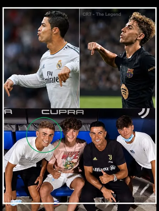 Cover Image for 🔥👑 A INFLUÊNCIA DE CR7 CONTINUA VIVA!  Fermín López vestiu pela primeira vez a icónica camisola número 7 e protagonizou uma celebração que imediatamente fez os adeptos lembrarem-se de Cristiano Ronaldo. 😱⚽  O gesto chamou a atenção não apenas pelo momento, mas pela forma como uma simples celebração pode carregar décadas de história e inspiração.  É outro exemplo de como Ronaldo deixou uma marca que vai muito além dos golos, troféus e recordes. A sua atitude, os seus gestos e as suas celebrações tornaram-se parte da própria cultura do futebol.  👀 Mas será que Fermín escolheu aquele momento de propósito?  Um jogador diferente, uma nova geração… mas uma celebração com fortes vibes de CR7. 🔥  Coincidência ou inspiração?  Uma coisa é certa: a influência de Cristiano Ronaldo continua a aparecer onde menos se espera. 👑👇