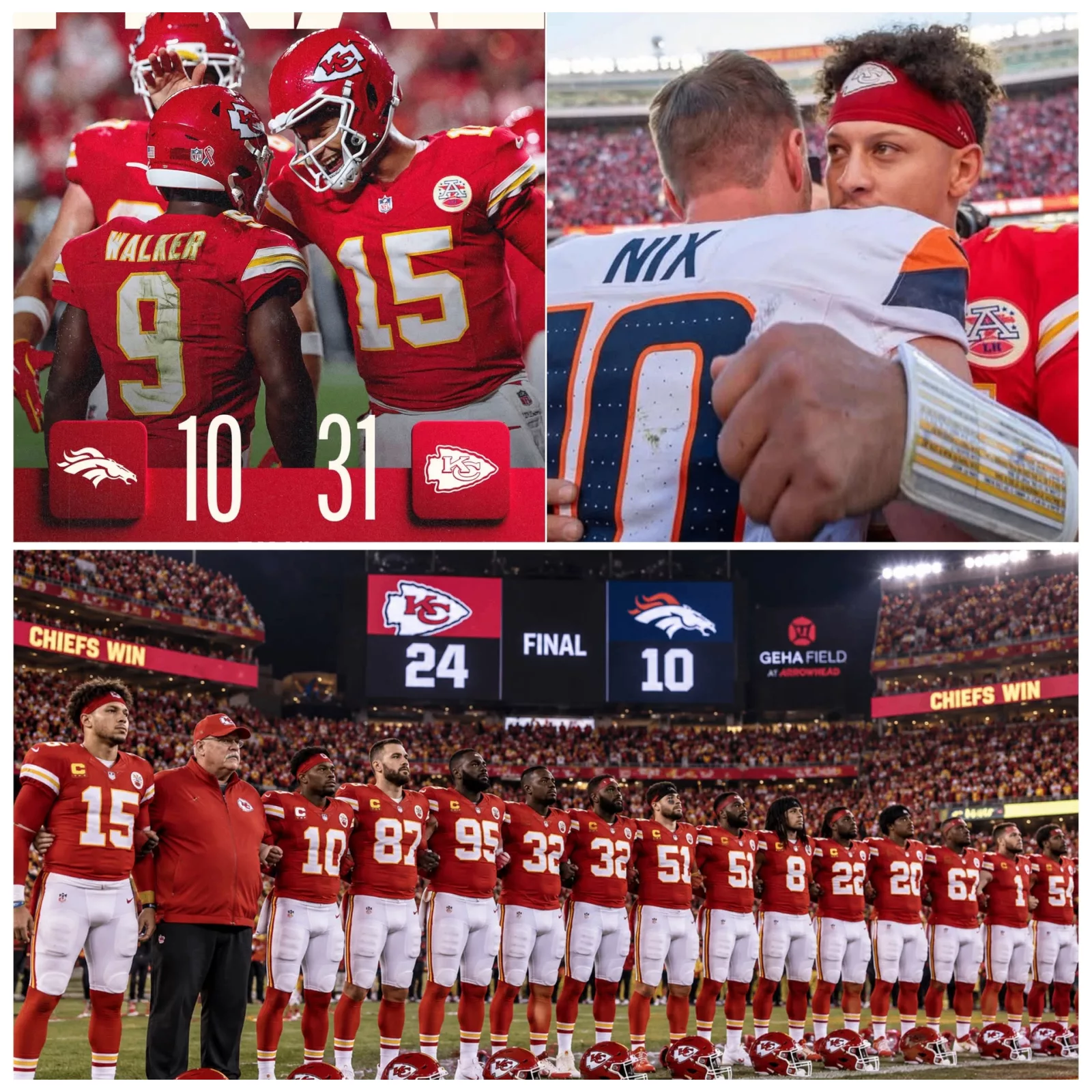 No one expected it — Chiefs’ Emotional Postgame Anthem Leaves Arrowhead in Silence After Dominant 31–10 Victory Over Broncos