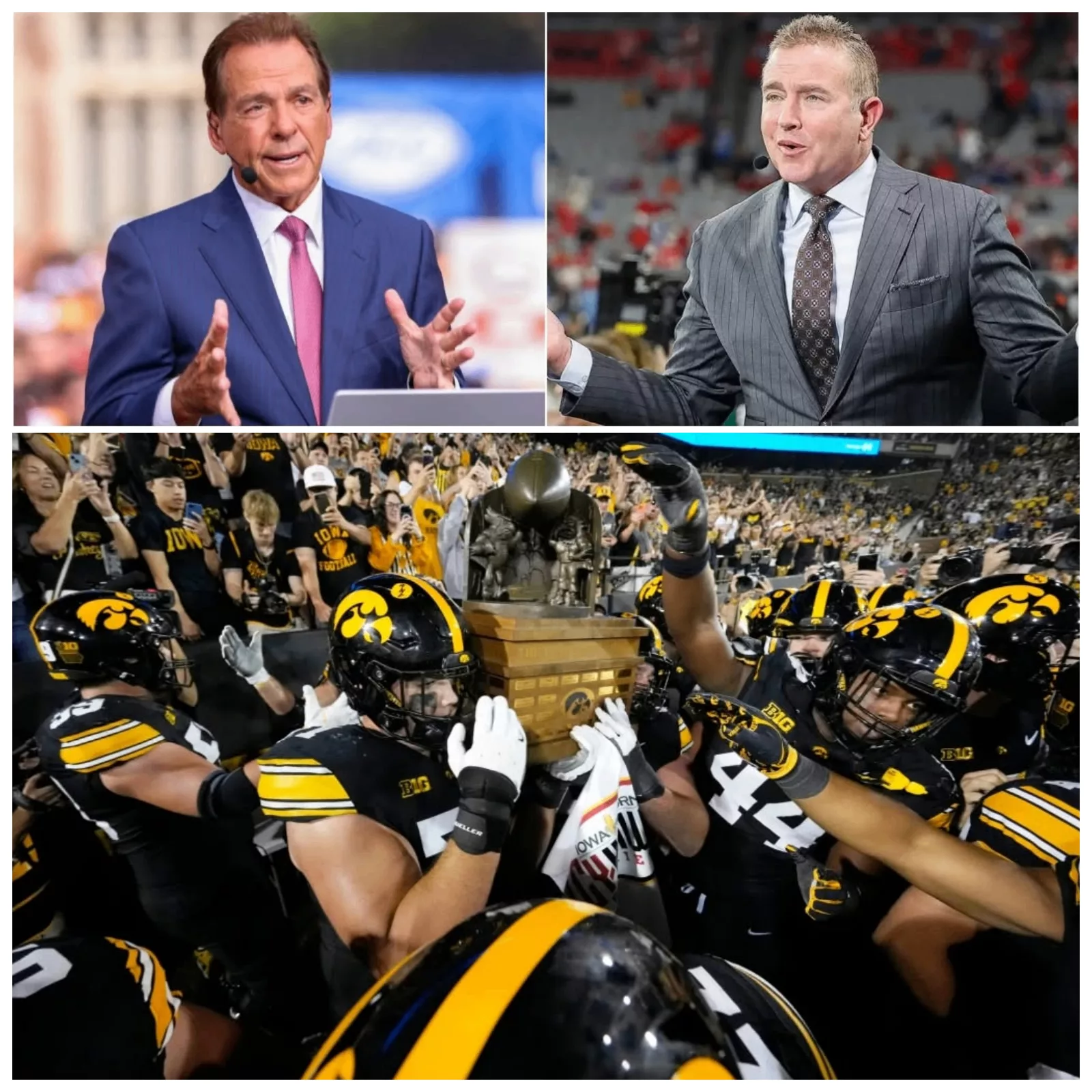 Cover Image for 🚨 Kirk Herbstreit infuriated Iowa Hawkeyes fans after taking a stunning shot at Iowa’s thrilling 16–13 victory over the Iowa State Cyclones live on television: