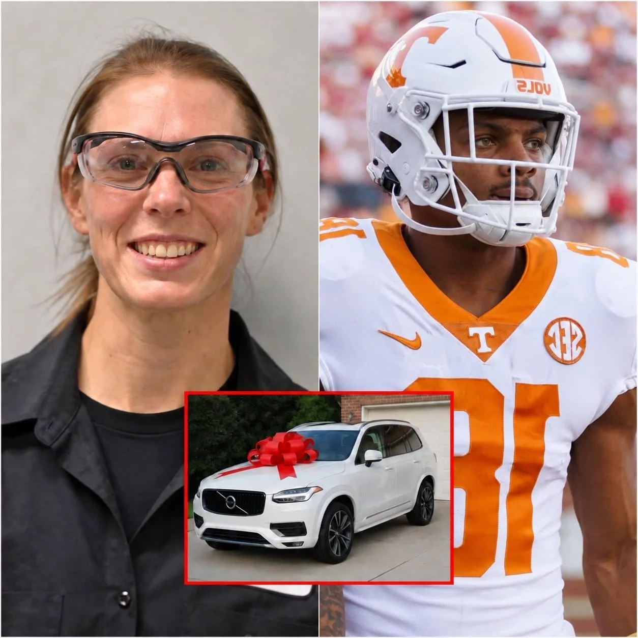 Cover Image for BREAKING NEWS: A poor stadium maintenance worker at Neyland Stadium helped DeSean Bishop repair his torn jersey during practice — and the next morning, a white pickup truck appeared in front of her house!