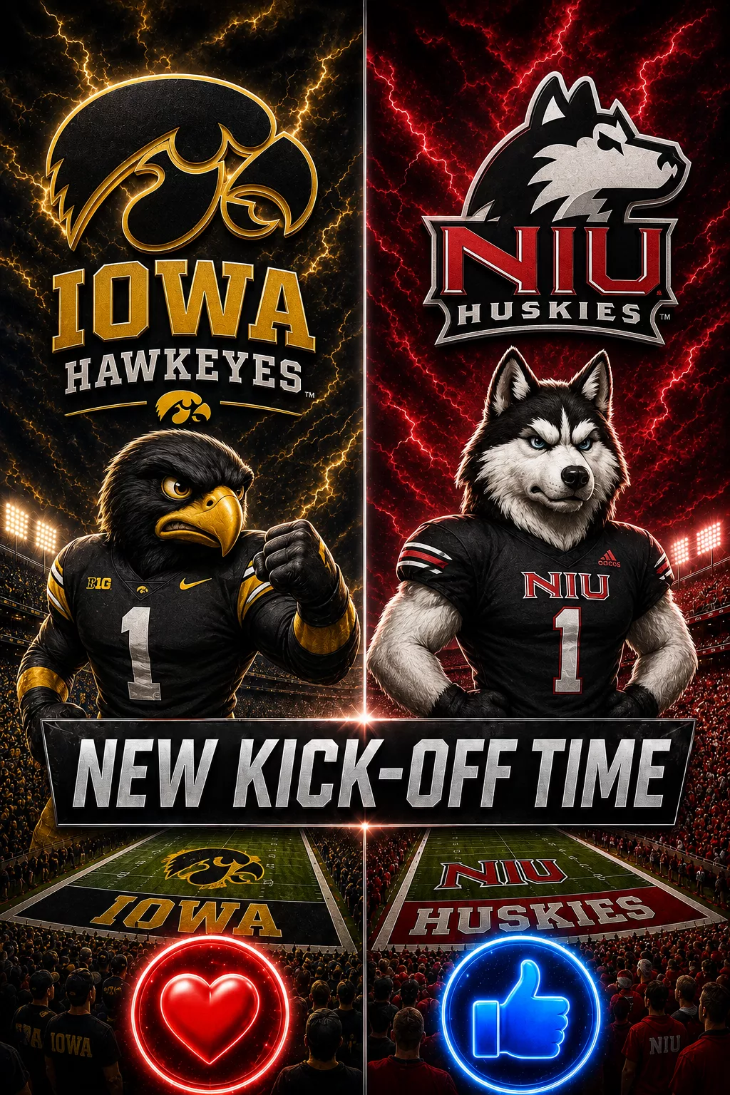 Cover Image for “CANCEL YOUR SATURDAY PLANS!” — College Football Drops a Schedule Bomb: Iowa vs. Northern Illinois Set to Shake the Season
