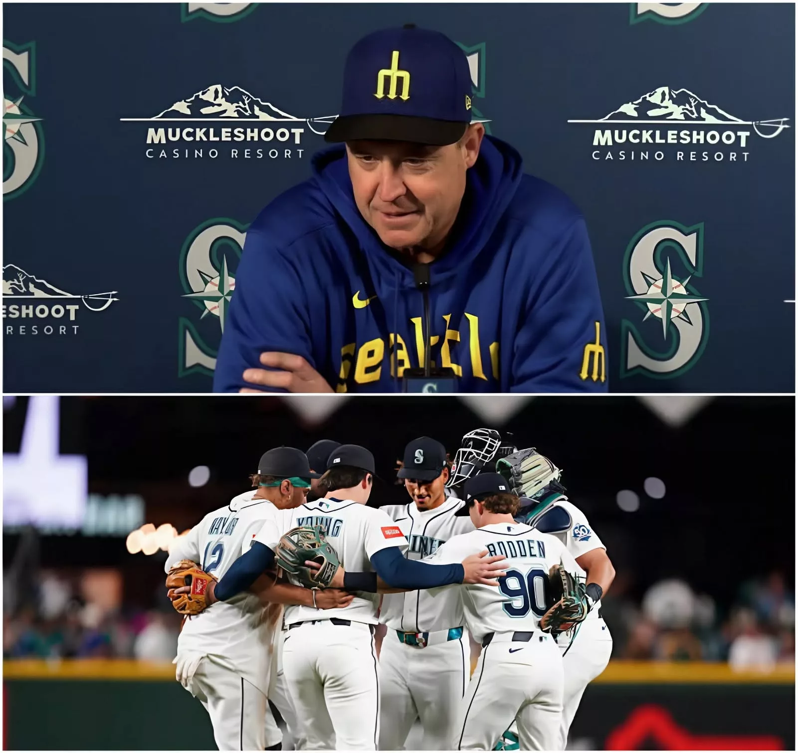 Cover Image for NO MORE SECRETS: SEATTLE MARINERS MANAGER DAN WILSON DECIDED TO ANNOUNCE THIS JUST 15 MINUTES AFTER AN EMERGENCY MEETING…