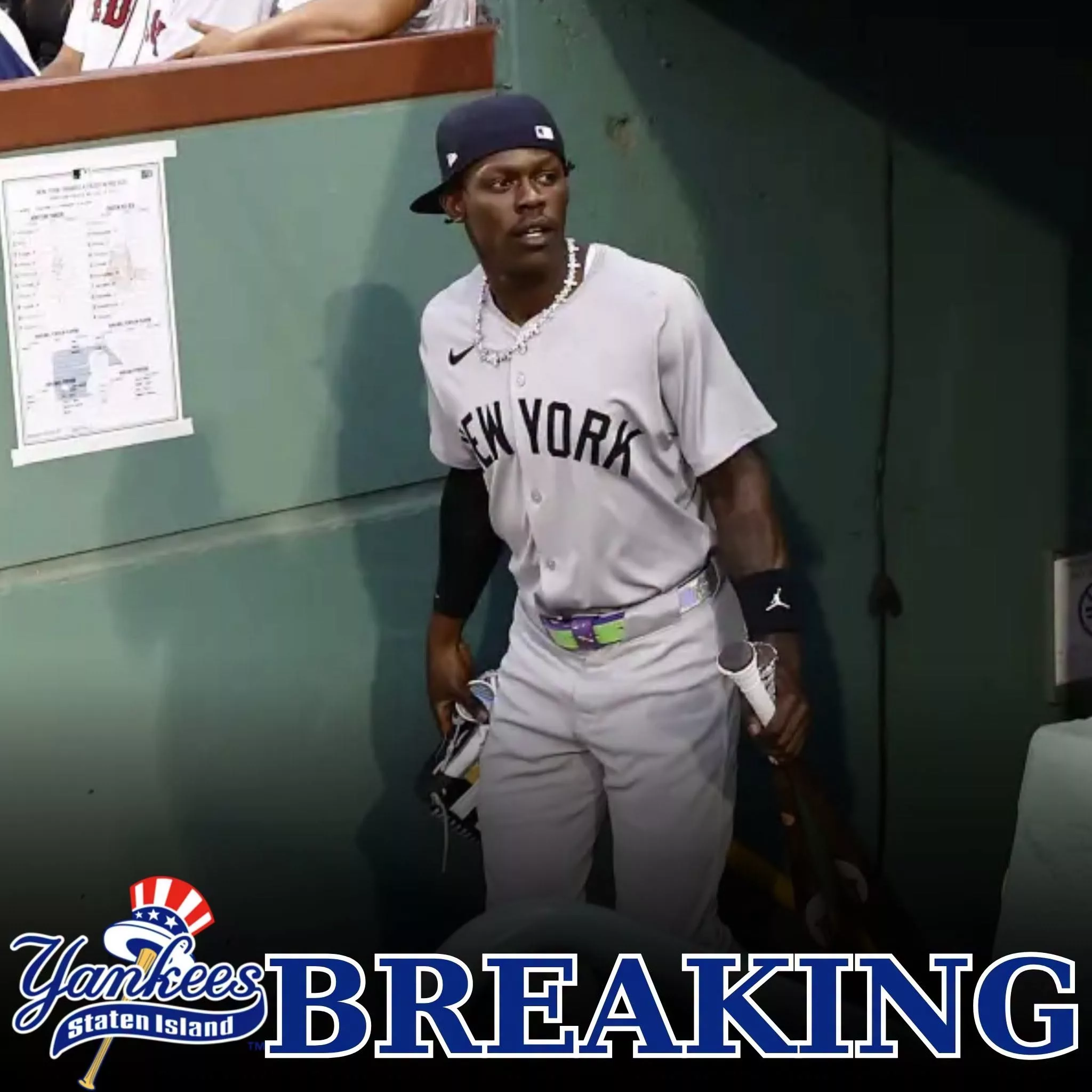 Cover Image for BREAKING: JAZZ CHISHOLM JR. SENDS A HEARTFELT MESSAGE FROM THE SIDELINES AS YANKEES STAR FIGHTS TO RETURN.