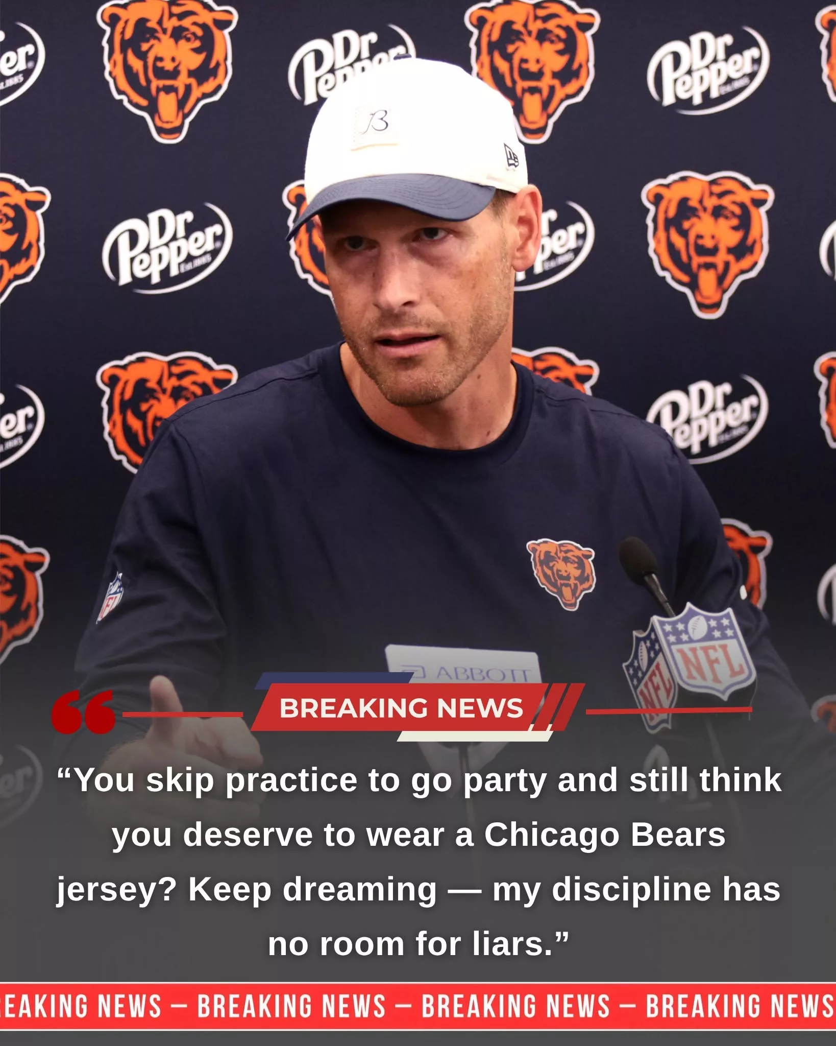 Cover Image for JOHNSON SUSPENDS TWO BEARS AFTER NIGHTCLUB VIDEO BLOWS UP A 59-POINT WEEK AT HALAS HALL