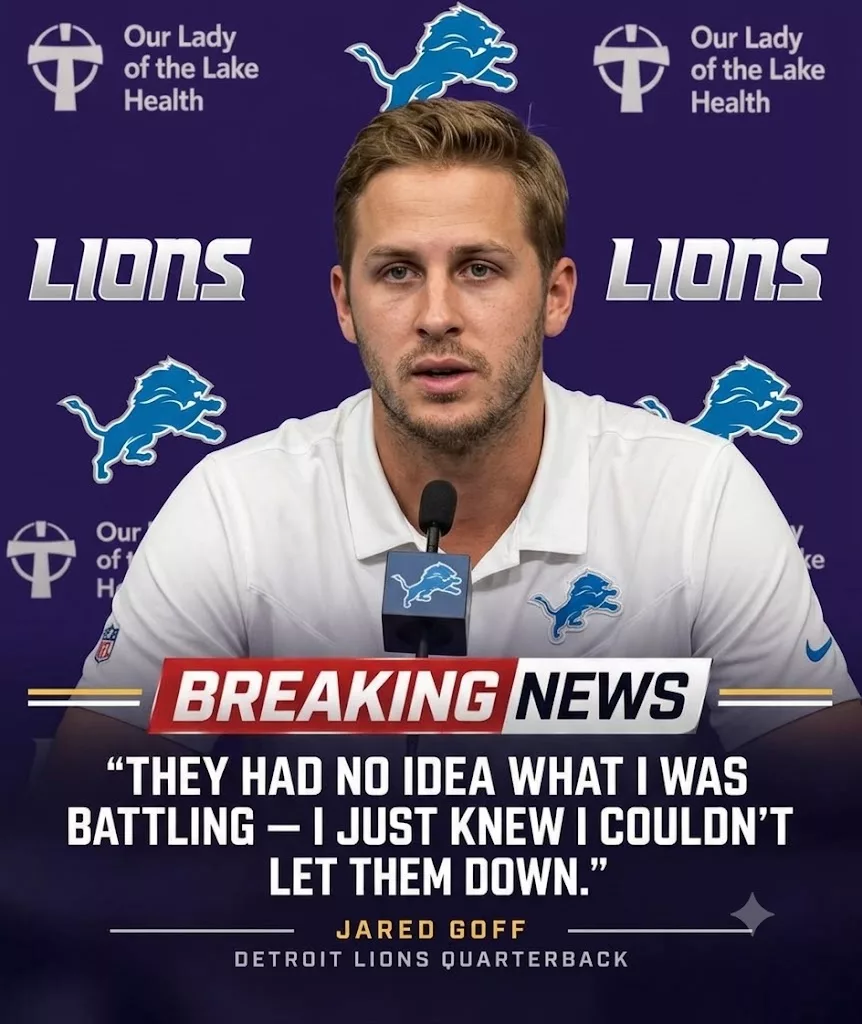 Cover Image for 😢 “I GAVE EVERYTHING I HAD”: DETROIT LIONS QUARTERBACK JARED GOFF FOUGHT THROUGH ADVERSITY FOR THE LIONS — BUT HIS MESSAGE ABOUT HIS TEAMMATES HIT LIONS FANS EVEN HARDER…