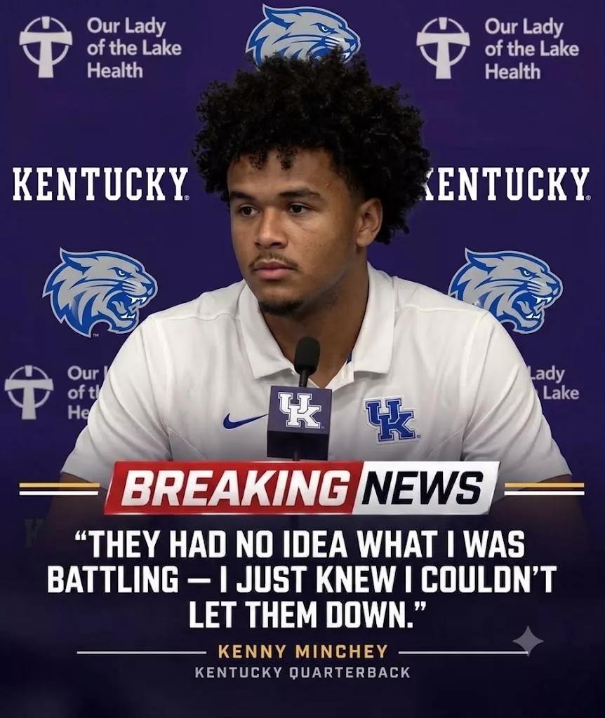 Cover Image for 😢 “I GAVE EVERYTHING I HAD”: KENTUCKY QUARTERBACK KENNY MINCHEY FOUGHT THROUGH ADVERSITY FOR THE WILDCATS — BUT HIS MESSAGE ABOUT HIS TEAMMATES HIT KENTUCKY FANS EVEN HARDER…