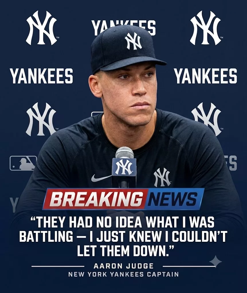 Cover Image for 😢 “I GAVE EVERYTHING I HAD”: NEW YORK YANKEES STAR AARON JUDGE FOUGHT THROUGH ADVERSITY FOR THE YANKEES — BUT HIS MESSAGE ABOUT HIS TEAMMATES HIT YANKEES FANS EVEN HARDER…