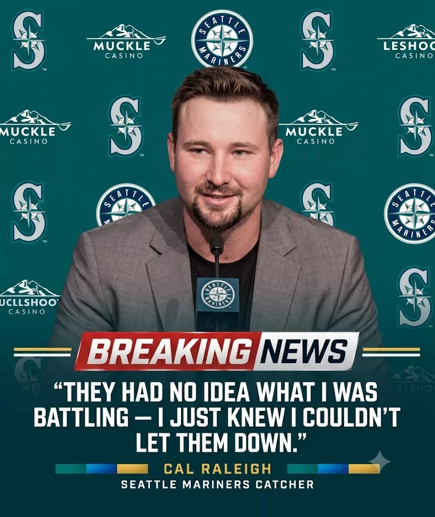 Cover Image for 😢 “I GAVE EVERYTHING I HAD”: SEATTLE MARINERS STAR CAL RALEIGH FOUGHT THROUGH ADVERSITY FOR THE MARINERS — BUT HIS MESSAGE ABOUT HIS TEAMMATES HIT MARINERS FANS EVEN HARDER…