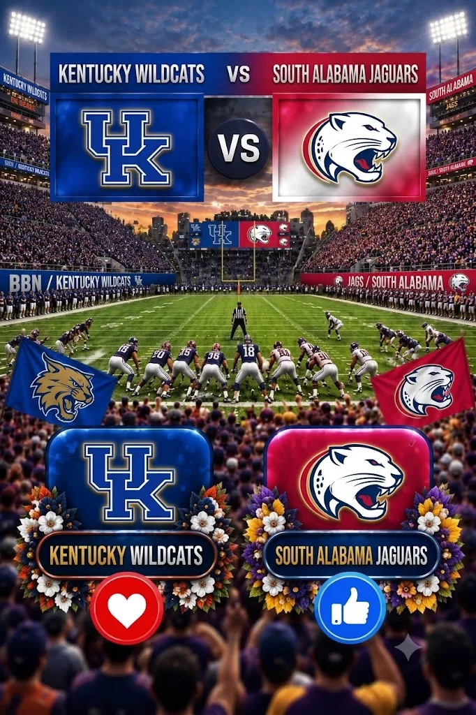 Cover Image for 🚨 GAME TIME UPDATE: KENTUCKY WILDCATS vs. SOUTH ALABAMA — IMPORTANT INFORMATION FOR FANS 👇