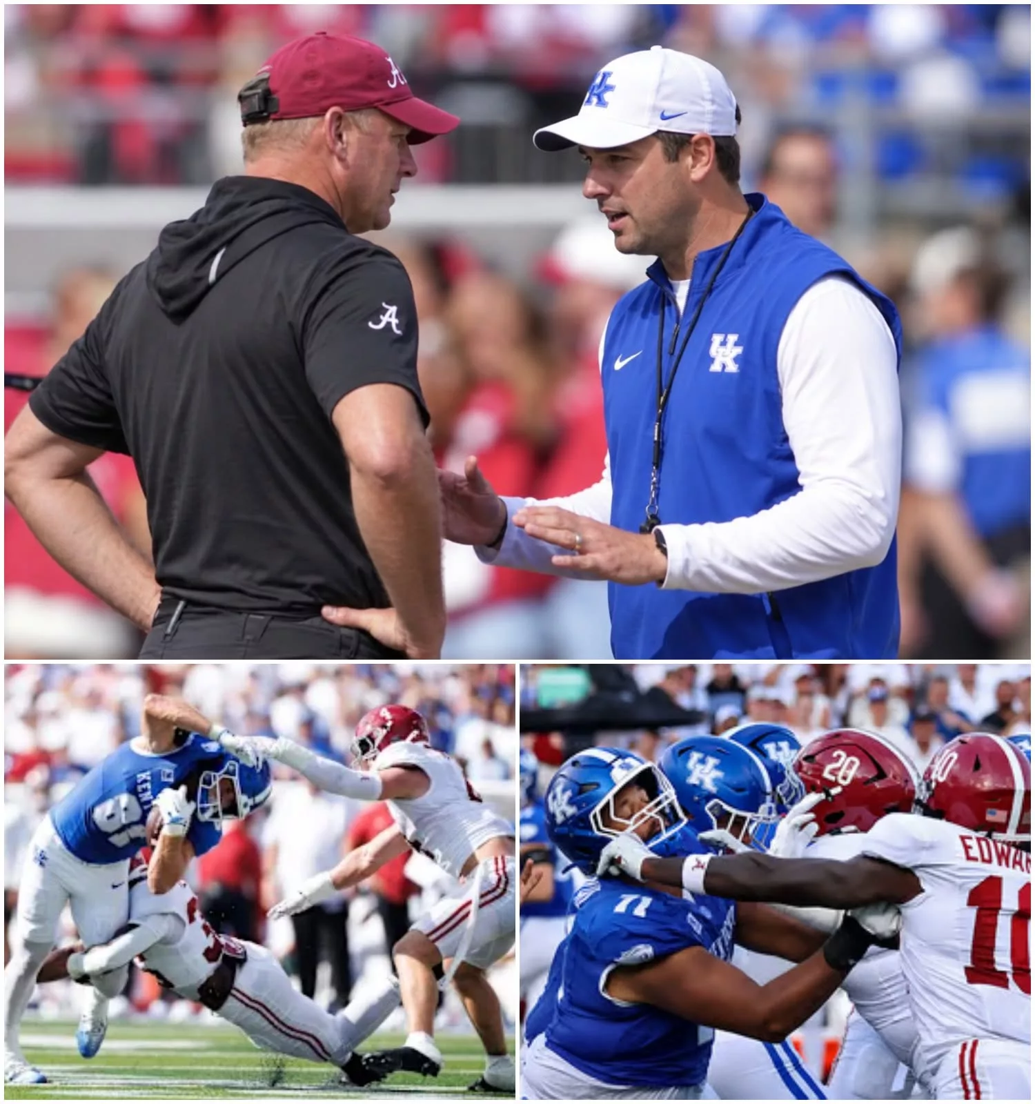 Cover Image for BREAKING: KENTUCKY ERUPTS AFTER 45–17 ALABAMA NIGHTMARE — AND THE REAL DRAMA CAME AFTER THE FINAL WHISTLE