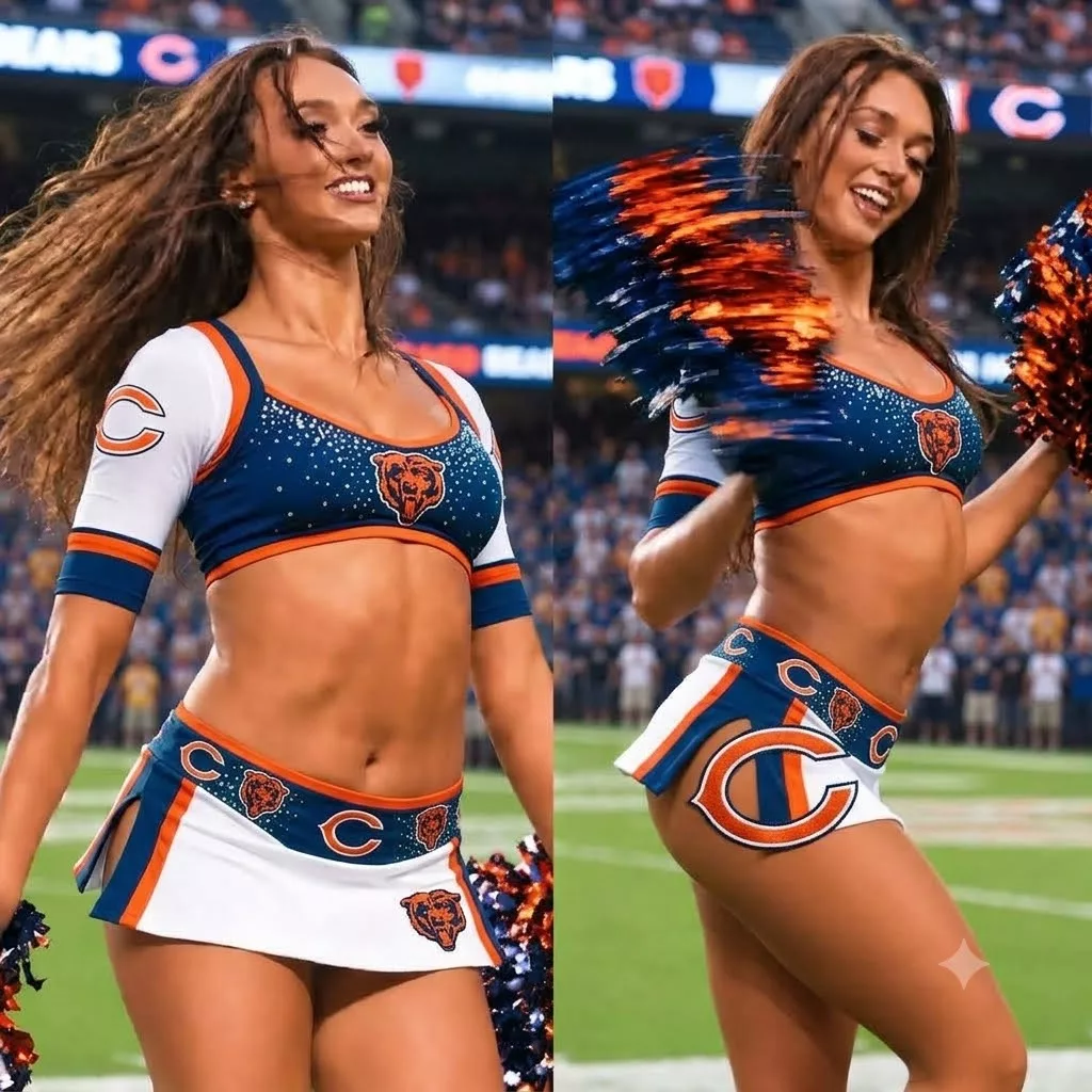 Cover Image for 🔥 FAMOUS “MASTERS GIRL” GOES VIRAL WITH HIGH-ENERGY SIDELINE PERFORMANCE AS A CHICAGO BEARS CHEERLEADER [VIDEO]