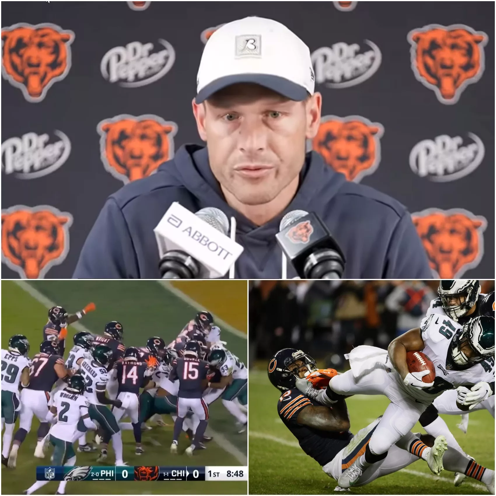 Cover Image for 🚨 BEN JOHNSON SPEAKS OUT AFTER CHICAGO BEARS’ 27–7 WIN OVER PHILADELPHIA EAGLES: “THAT’S NOT INSTINCT — THAT’S INTENT”