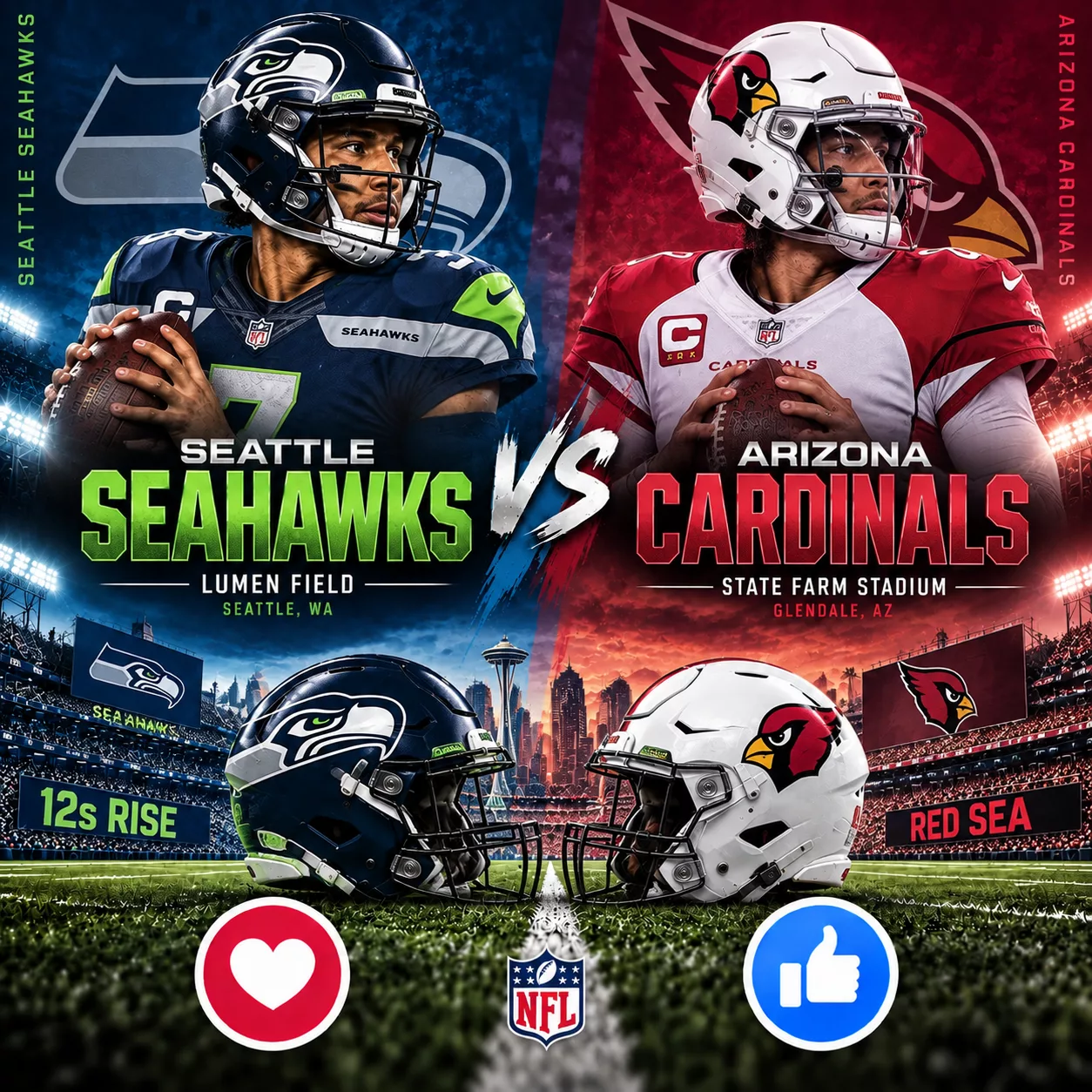 Cover Image for 🏈 GAME TIME MOVED: Seattle Seahawks vs. Arizona Cardinals Rescheduled — Important Info Below