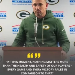 30 minutes ago, Green Bay Packers head coach Matt LaFleur somberly confirmed that a key player was involved in an accident on the way to practice, as the team was preparing for the upcoming matchup against the Minnesota Vikings.
