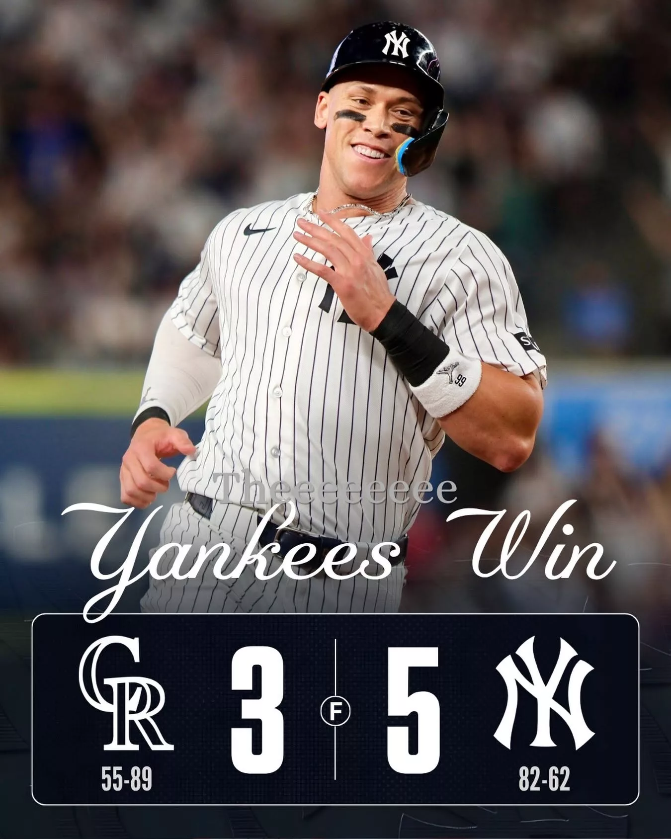 Cover Image for AARON JUDGE RETURNS WITHOUT A HIT, BUT YANKEES SECURE ANOTHER WINNING SEASON