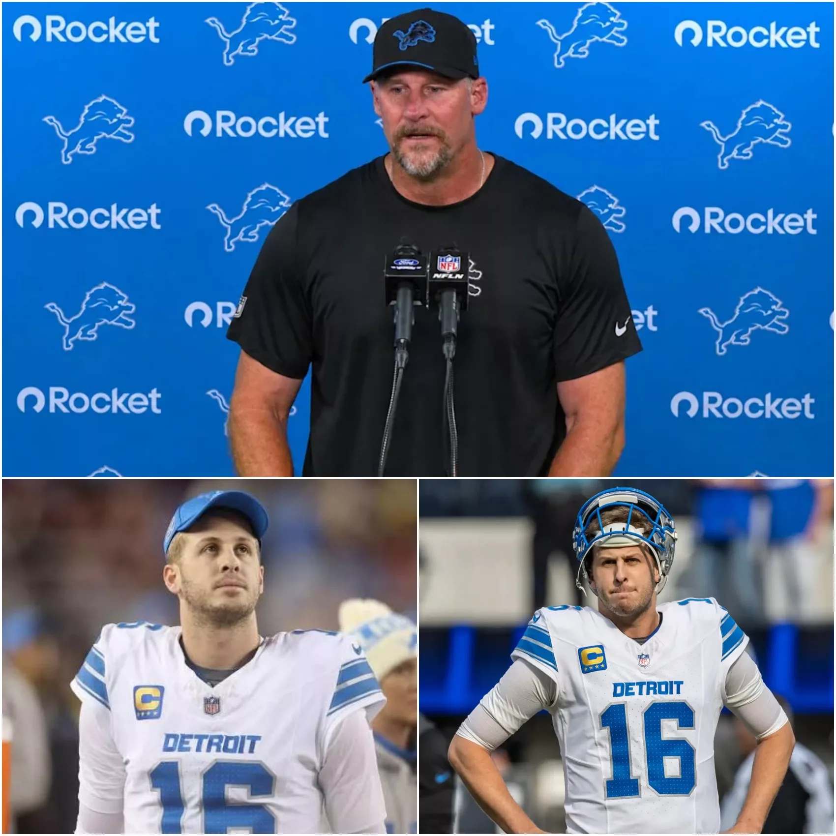 Cover Image for 🚨🔥 DAN CAMPBELL SPEAKS OUT AFTER LIONS’ HEARTBREAKING 41–31 LOSS — “LOOK AT THE PROCESS, NOT JUST THE SCOREBOARD”