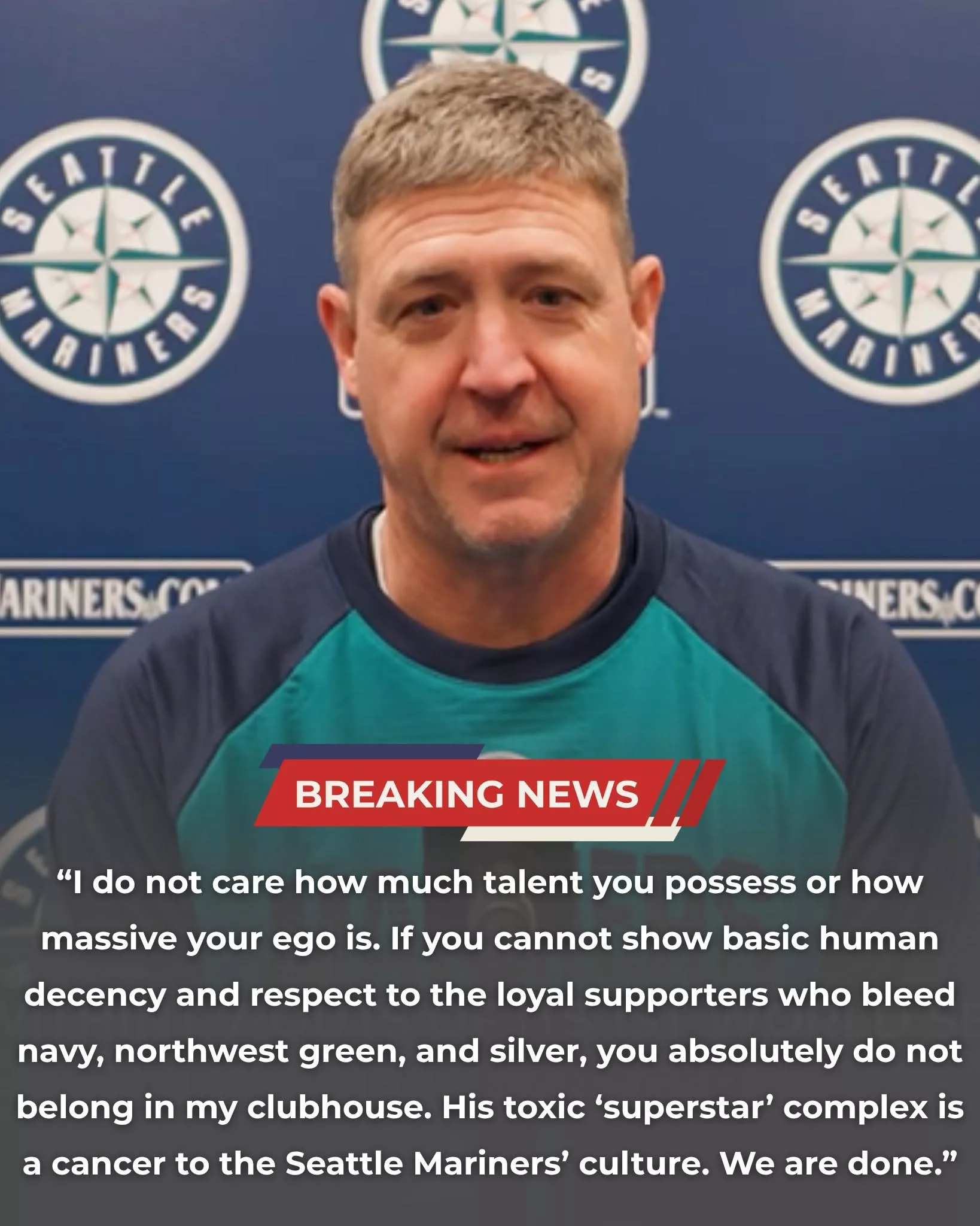 Cover Image for 🚨 BREAKING NEWS: The Seattle Mariners have permanently dismissed a star player, effective immediately, following an appalling incident outside T-Mobile Park
