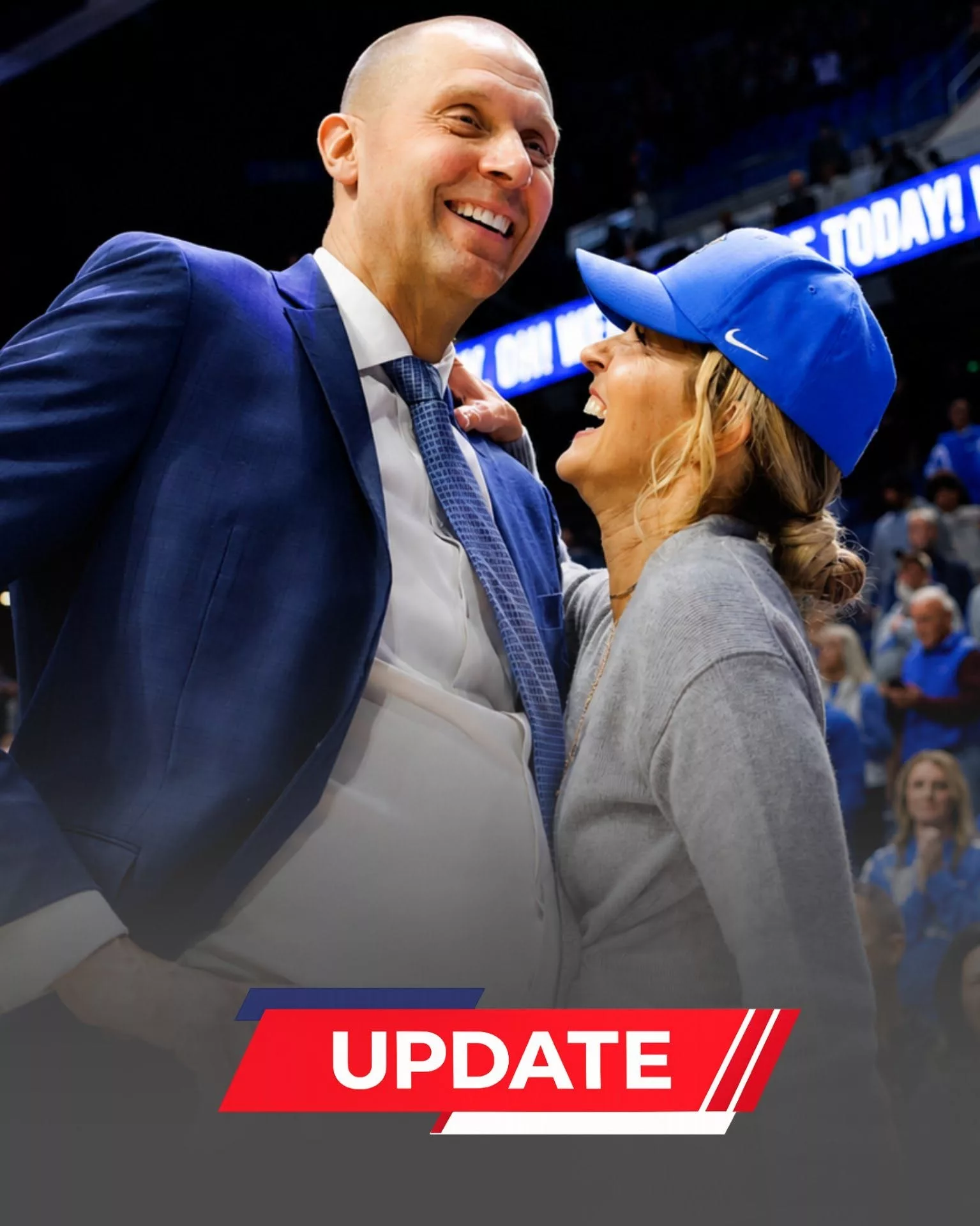 Cover Image for 🚨 SHOCKING UPDATE: Kentucky Wildcats Coach Mark Pope Battles Rare Bone Cancer — Wife Lee Anne Pope Shares Emotional Recovery Update