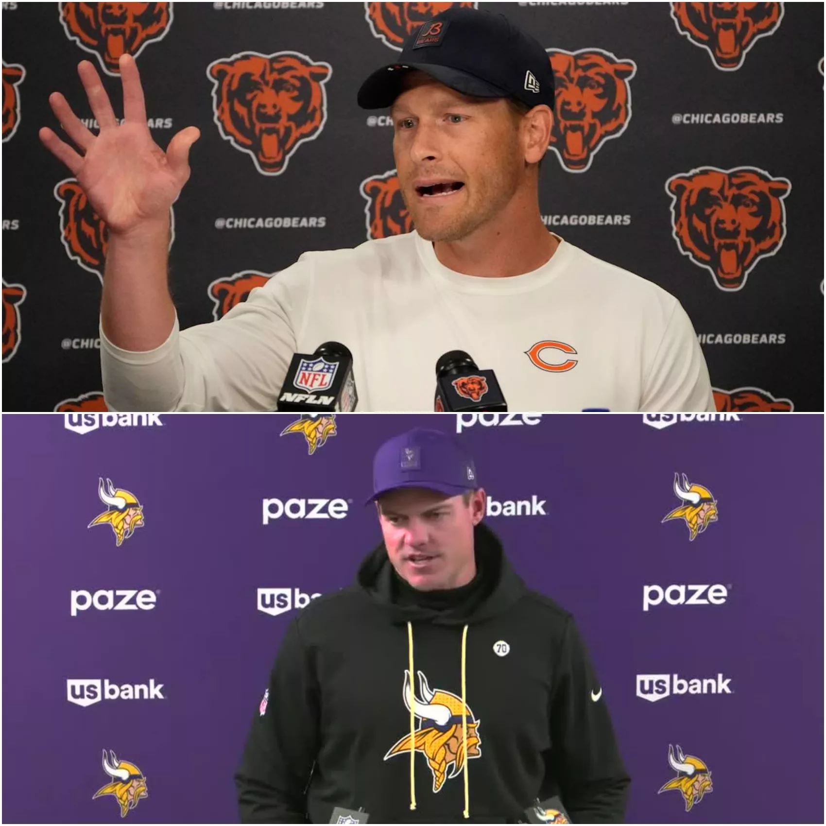 Cover Image for 🔥 MINNESOTA VIKINGS DEFEAT CHICAGO BEARS 9–3 — BUT THE REAL DRAMA CAME AFTER THE FINAL WHISTLE