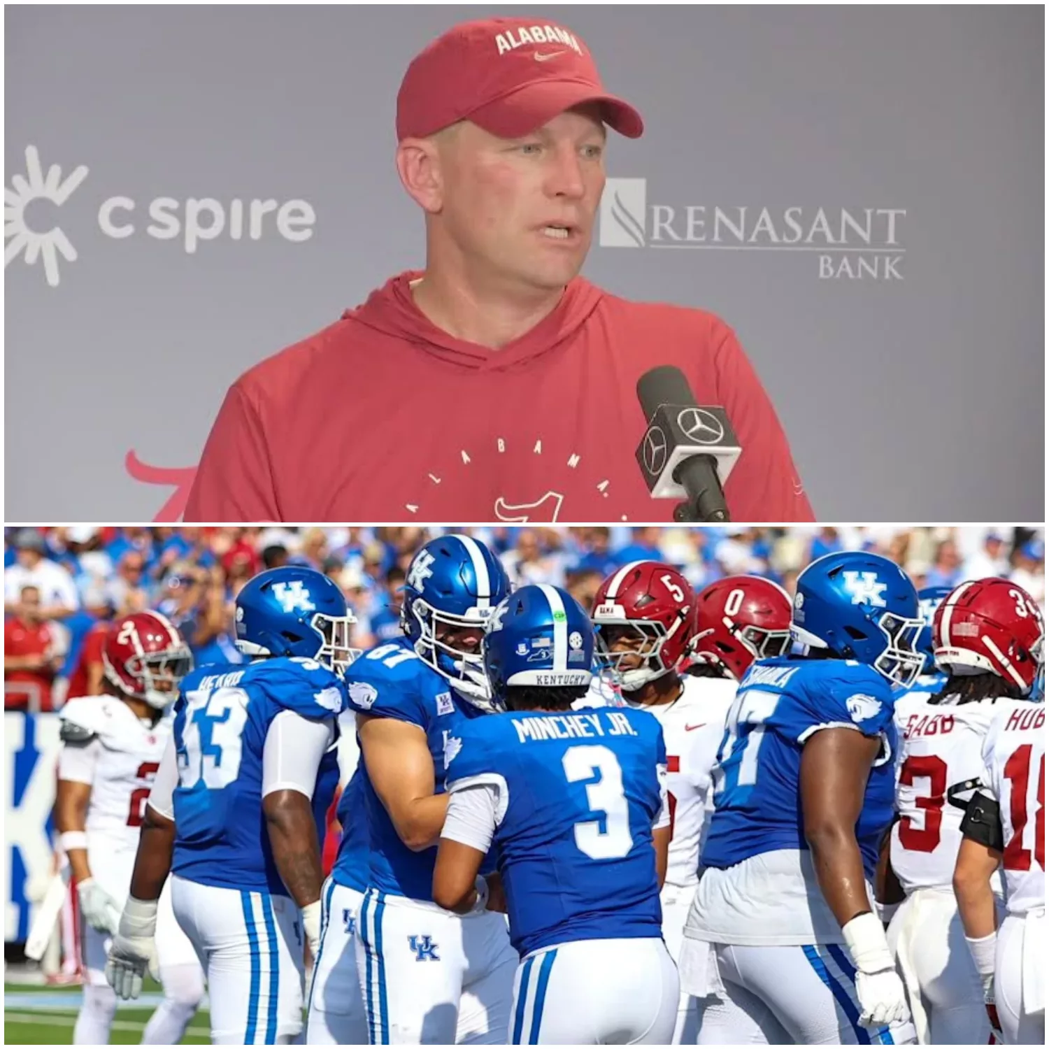 Cover Image for 🚨 BREAKING NEWS: Kalen DeBoer’s Postgame Gesture Toward Kentucky Players Goes Viral After Alabama’s 45–17 Victory