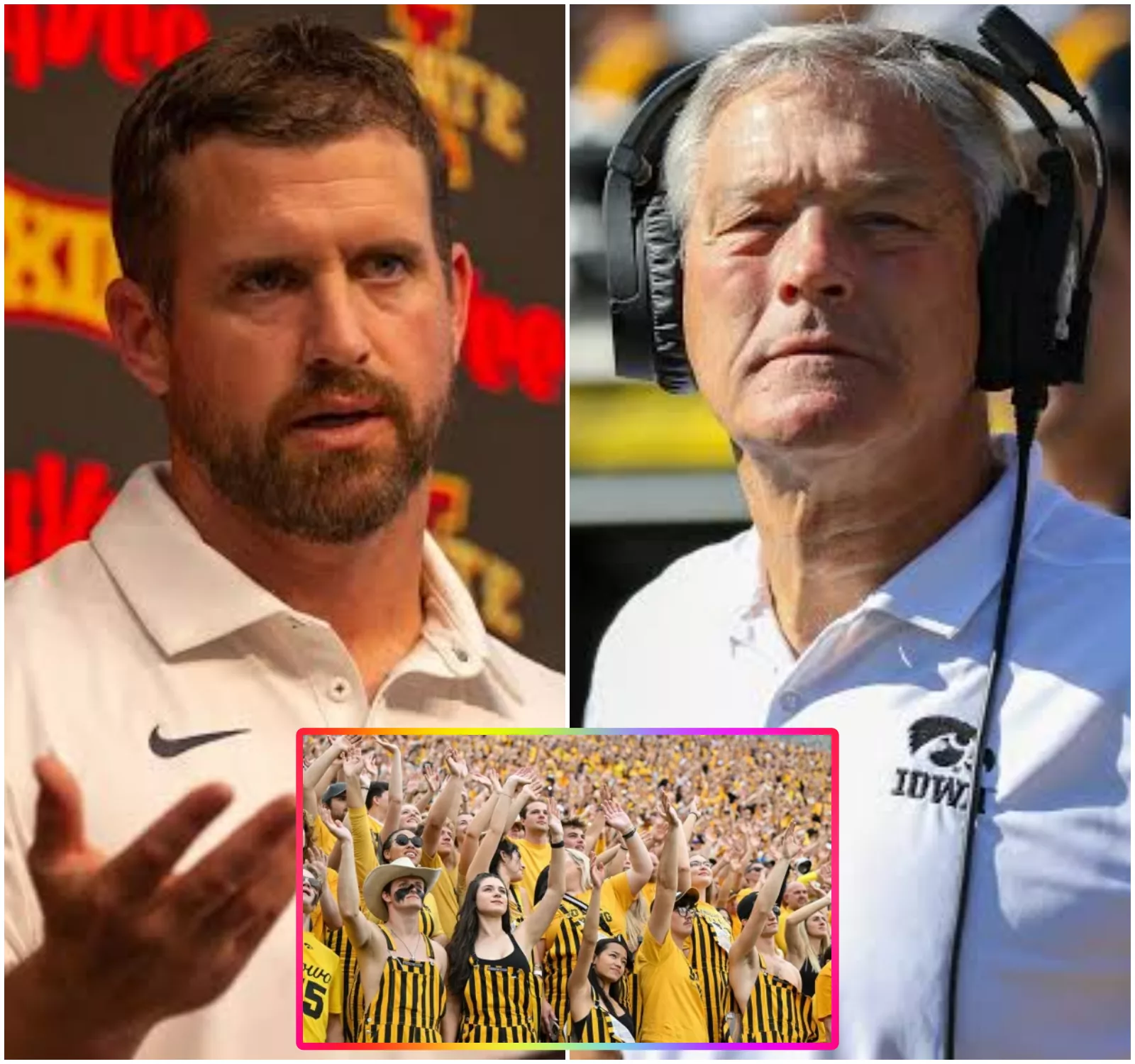 Cover Image for 🚨 AFTER IOWA STATE’S BITTER 16–13 LOSS TO IOWA, JIMMY ROGERS’ POSTGAME REACTION PUTS THE CY-HAWK RIVALRY BACK IN THE SPOTLIGHT