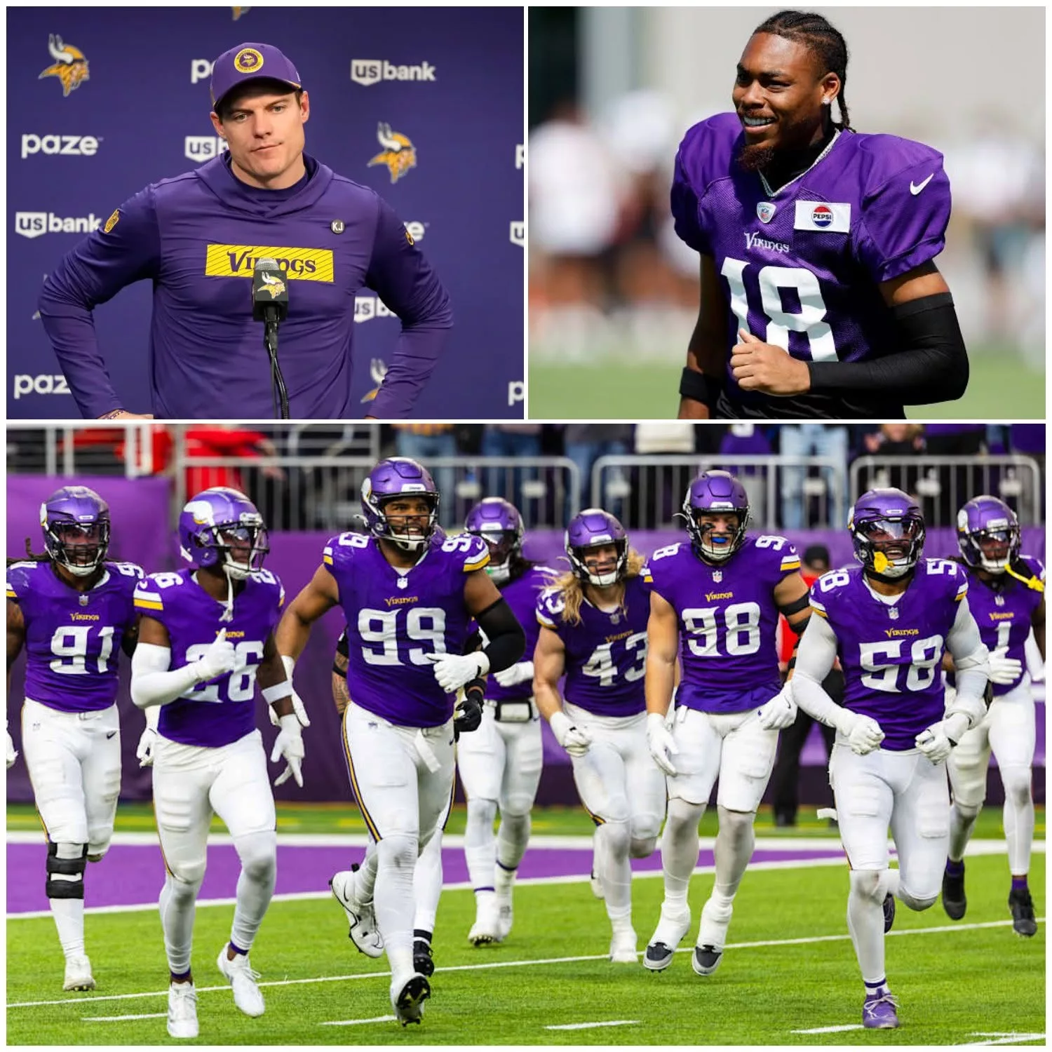 Cover Image for 🚨 ROSTER SHOCKER: Minnesota Vikings’ 53-Man Roster Decisions Leave Vikings Country Stunned After 6–34 Broncos Loss