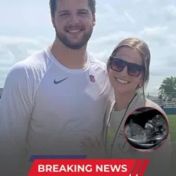 3 MINS AGO: Green Bay Packers tight end star Tucker Kraft, alongside his wife,