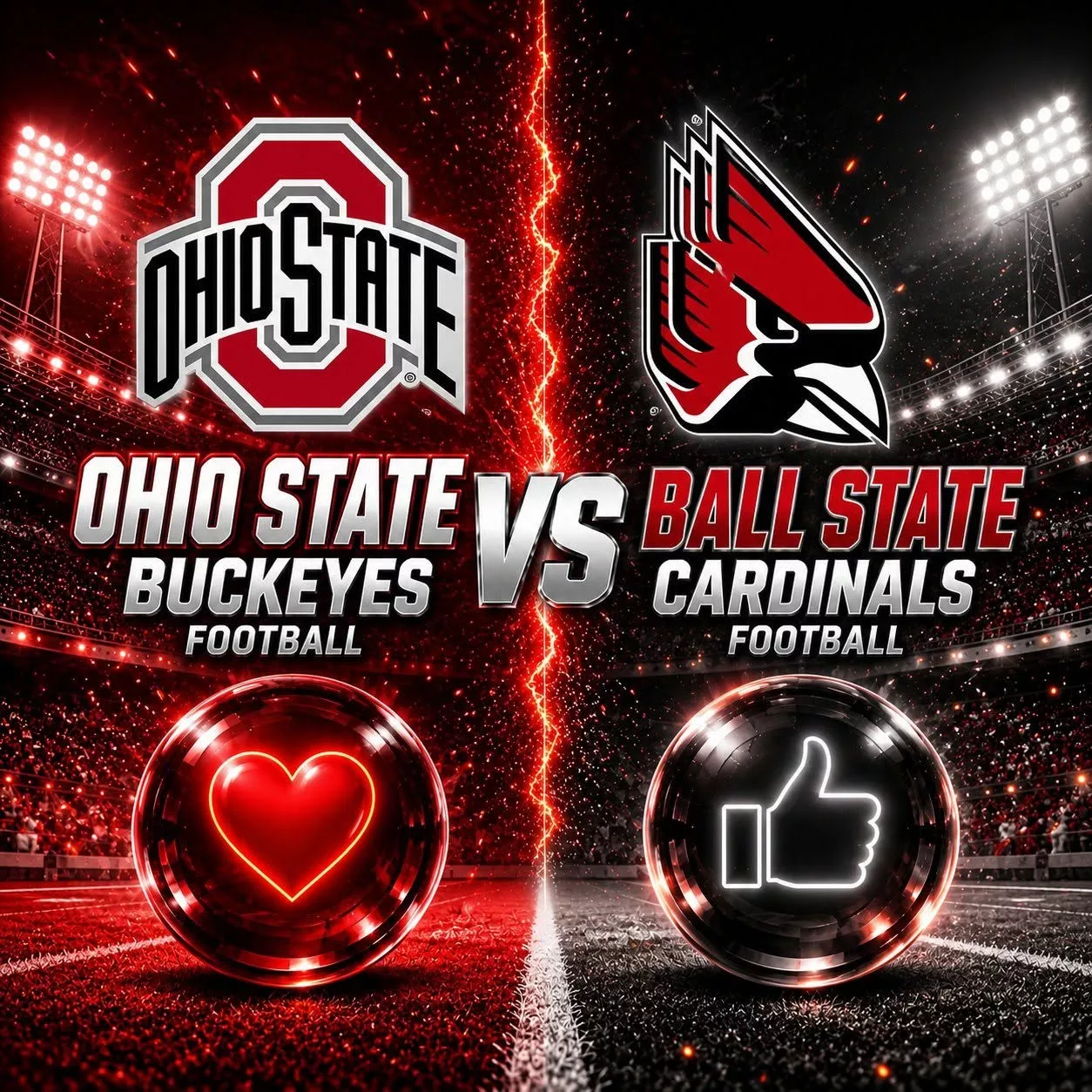 Cover Image for 🚨 COLLEGE FOOTBALL SHOWDOWN: Ohio State Buckeyes Welcome Ball State Cardinals to Columbus for Season Opener 🏈🔥