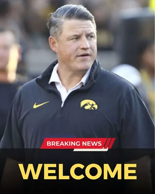 Cover Image for 🔥 Welcome back to IOWA HAWKEYES FOOTBALL, Coach Brian Ferentz. 🖤💛🏈