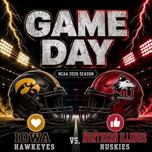 Cover Image for 🚨 NEW KICKOFF TIME: Iowa Hawkeyes vs. Northern Illinois Huskies Schedule Update – Here’s What Fans Need to Know! 🏈🔥