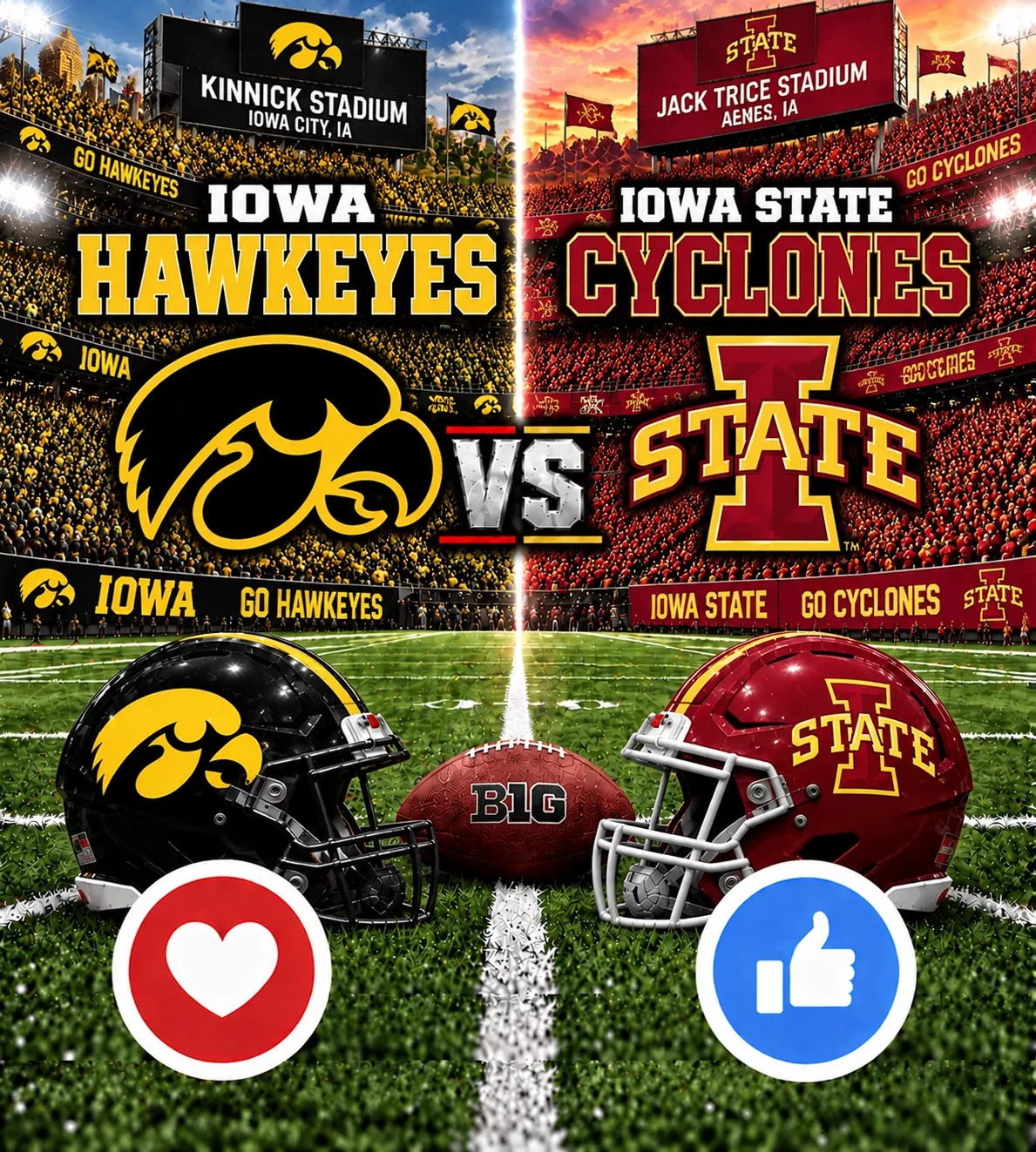 Cover Image for 📰GAME TIME MOVED: IOWA HAWKEYES VS. IOWA STATE CYCLONES RESCHEDULED — IMPORTANT INFO BELOW