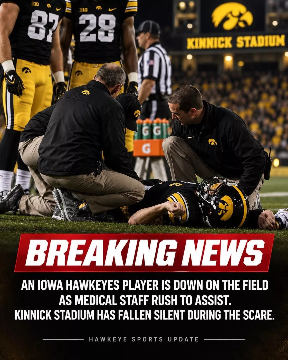 Cover Image for HORRIFIC VIDEO: Horrific video shows a Texas A&M Aggies football punter’s arm snapped in half after taking a flying knee to the head while trying to make a tackle [VIDEO]