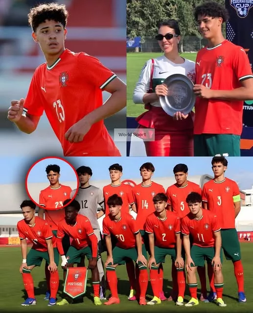 Cover Image for 🚨🇵🇹 CRISTIANO RONALDO JR. ESTÁ A ESCREVER A SUA PRÓPRIA HISTÓRIA… E HÁ UM DETALHE QUE ESTÁ A CHAMAR A ATENÇÃO! 👀⚽  Aos apenas 15 anos, Cristiano Ronaldo Jr. continua a impressionar no futebol jovem de Portugal — mas os números e os troféus podem não ser a parte mais surpreendente desta história.  Depois de conquistar títulos com as seleções sub-15 e sub-16, incluindo uma final em que marcou dois golos, o jovem avançado começa a mostrar sinais de uma identidade futebolística própria. 🇵🇹🔥  Mais do que velocidade, destaca-se pela visão de jogo, passes e inteligência tática.  Formado em ambientes como Real Madrid, Juventus e Manchester United, Jr. agora desenvolve o seu talento no Al-Nassr.  Mas a grande pergunta permanece:  Até onde poderá chegar o filho de Cristiano Ronaldo? 👀🐐
